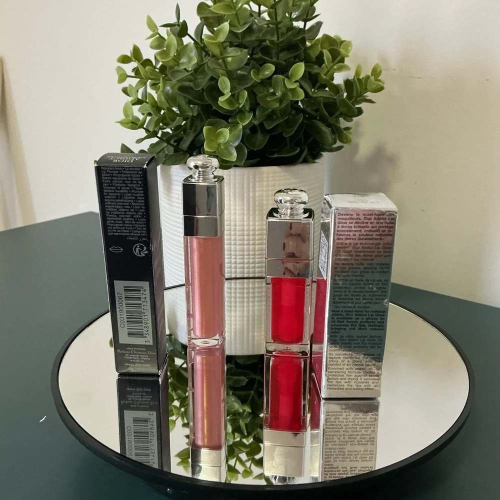 Dior Addict Lip‎ Maximizer & Oil Set - Cherry & Shimmer Rose Gold NWB